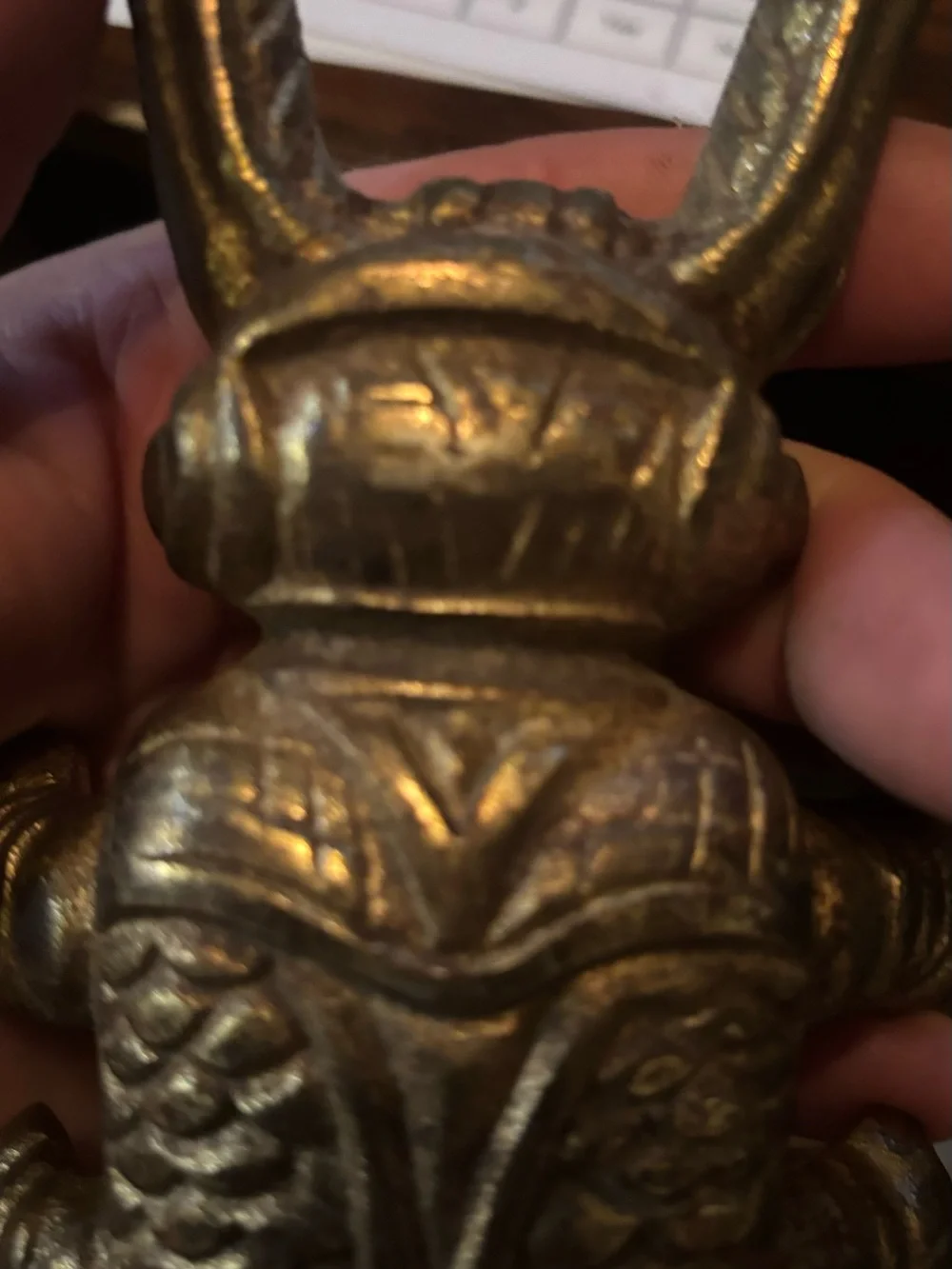 Vintage Cast Iron Beetle Boot Jack Taiwan Gold Tone Boot Puller Decor – $45